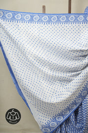 Sky Blue HBP Cotton Saree - SRSBCS3359