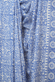 Indigo Blue HBP Cotton Saree - SRIBCS3362