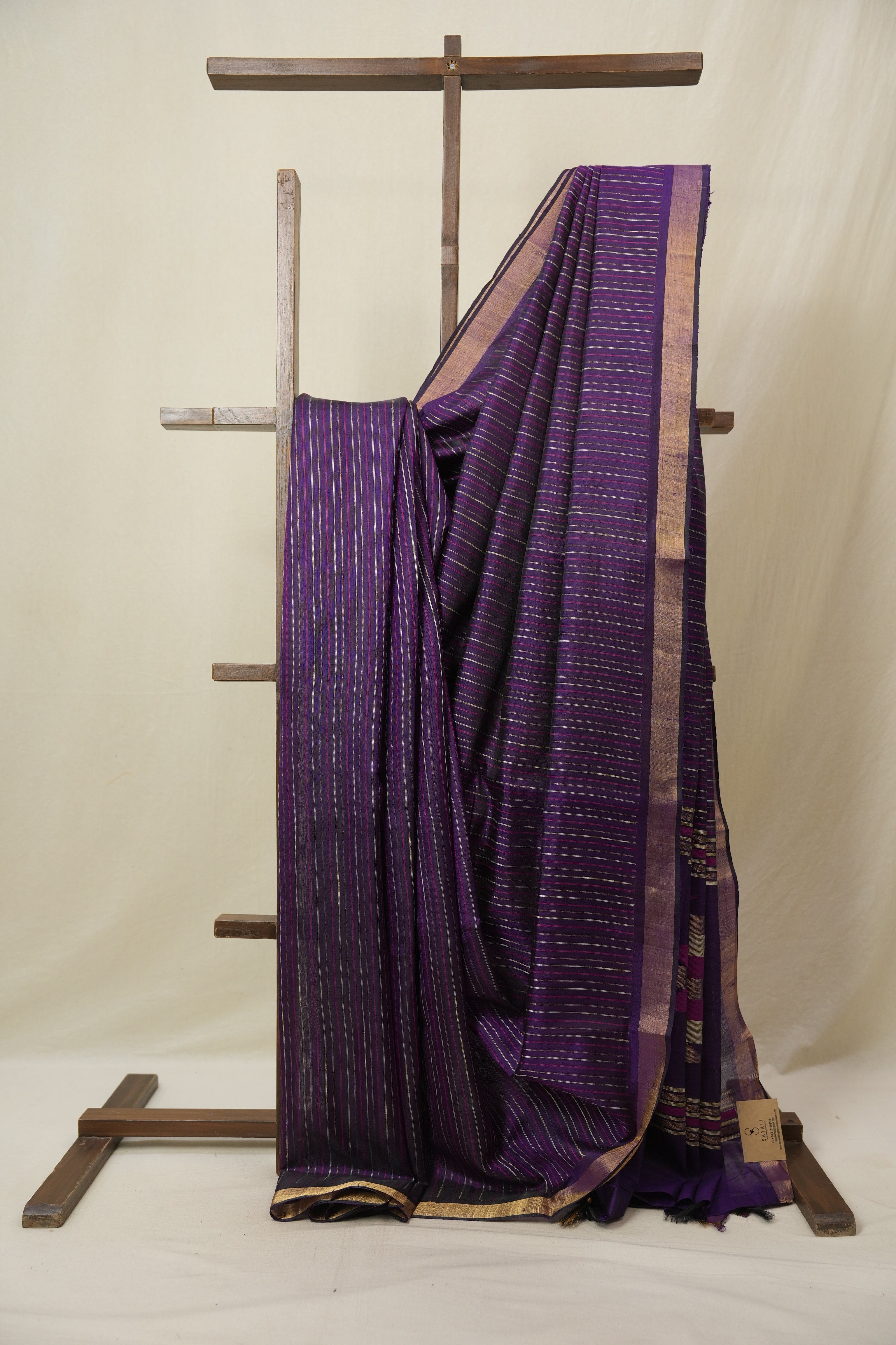 Purple Raw Silk Saree - SRPRSS989