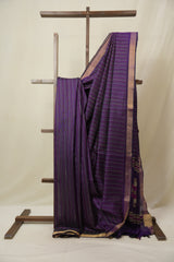 Purple Raw Silk Saree - SRPRSS989