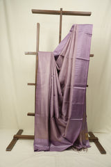 Lilac Tussar Silk Saree - SRLTSS1933