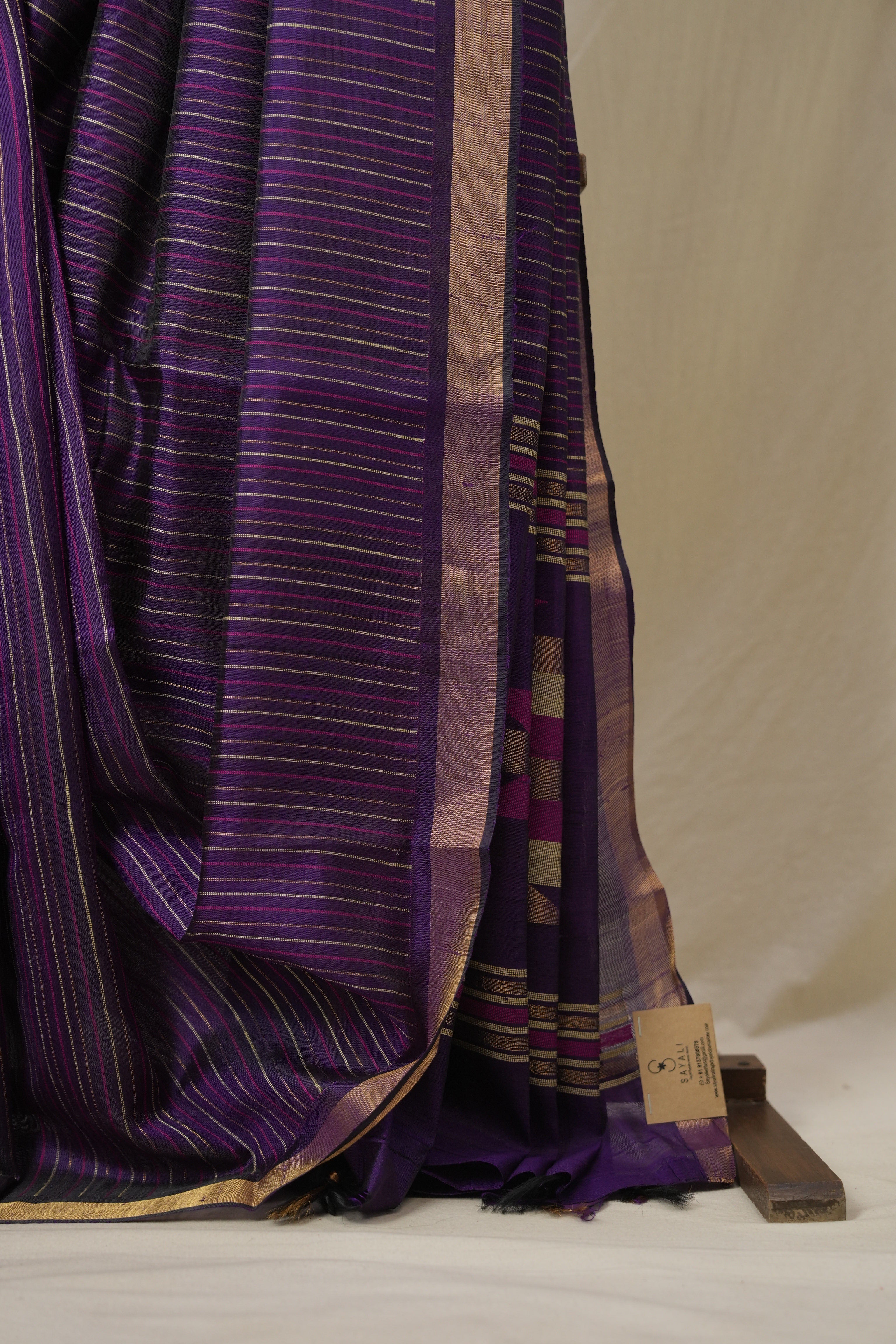 Purple Raw Silk Saree - SRPRSS989