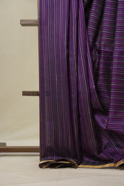 Purple Raw Silk Saree - SRPRSS989