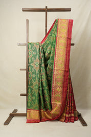 Green Rajkot Patola Silk Saree - SRGRPSS290
