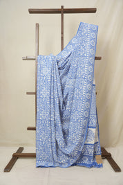 Deep Blue HBP Cotton Saree - SRSDBCS3360