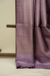 Lilac Tussar Silk Saree - SRLTSS1933