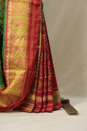 Green Rajkot Patola Silk Saree - SRGRPSS290