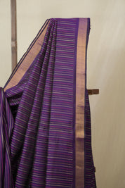 Purple Raw Silk Saree - SRPRSS989