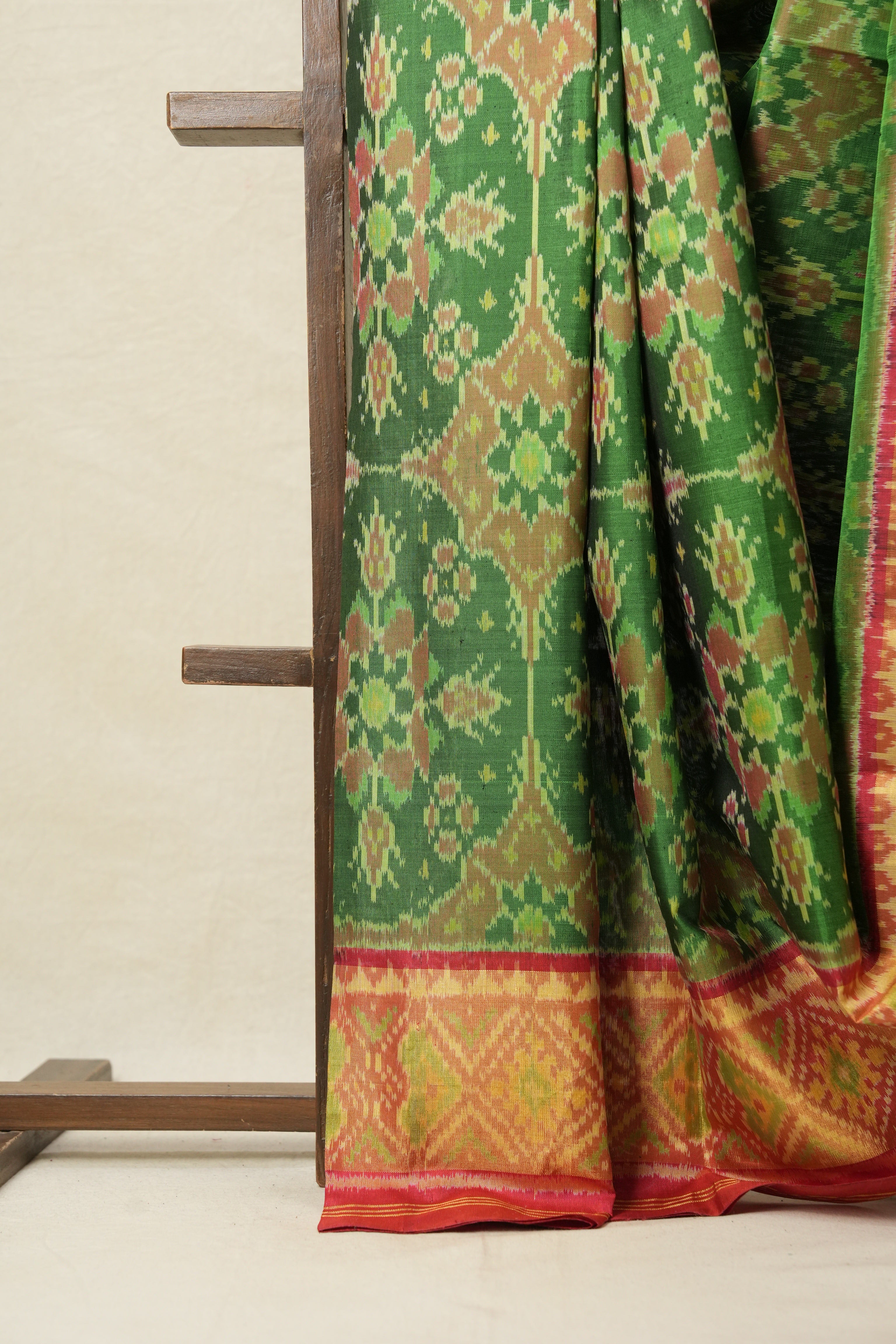 Green Rajkot Patola Silk Saree - SRGRPSS290