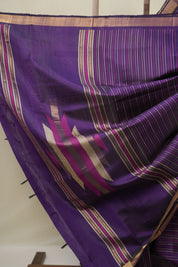Purple Raw Silk Saree - SRPRSS989