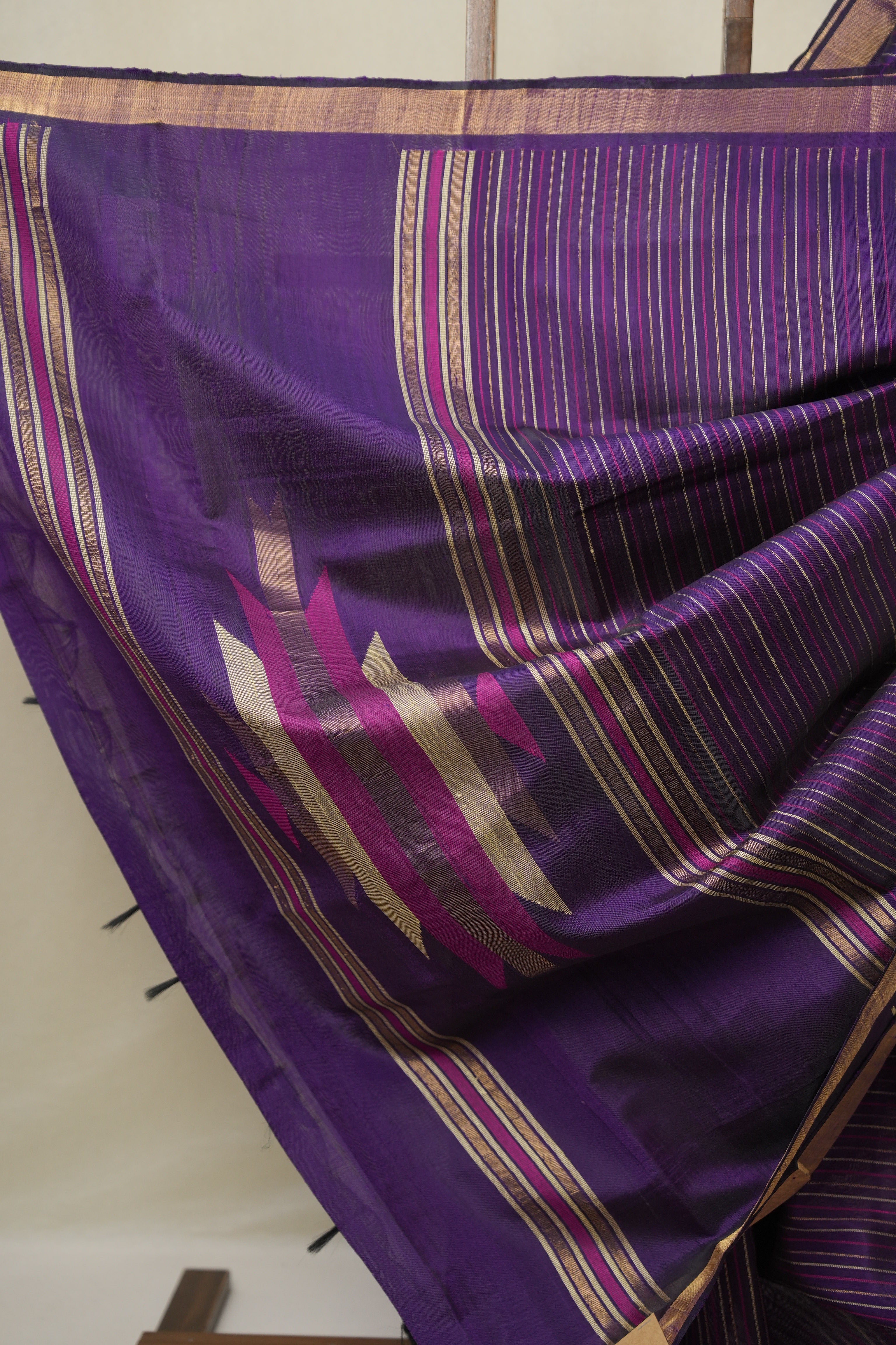 Purple Raw Silk Saree - SRPRSS989