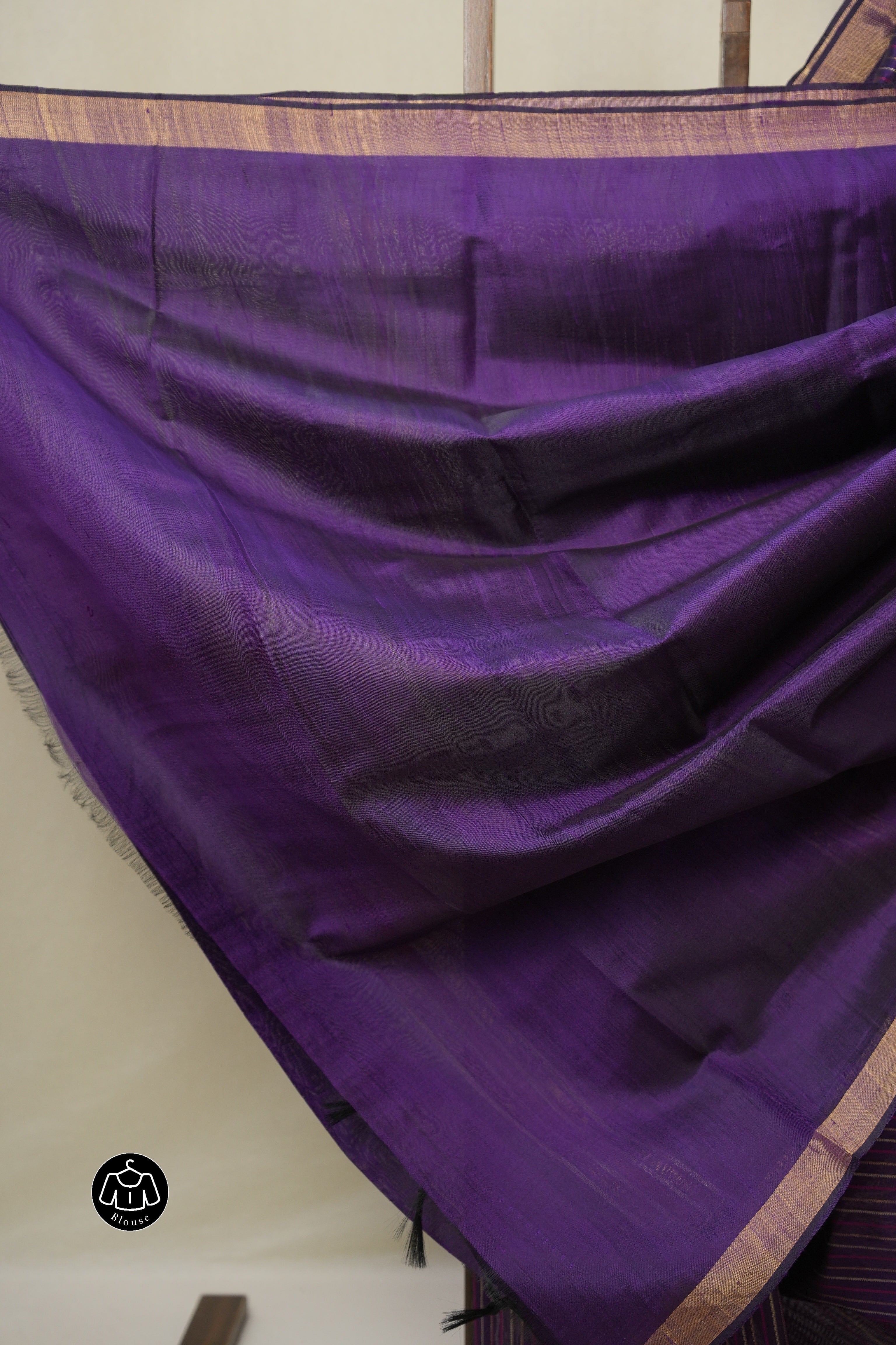 Purple Raw Silk Saree - SRPRSS989