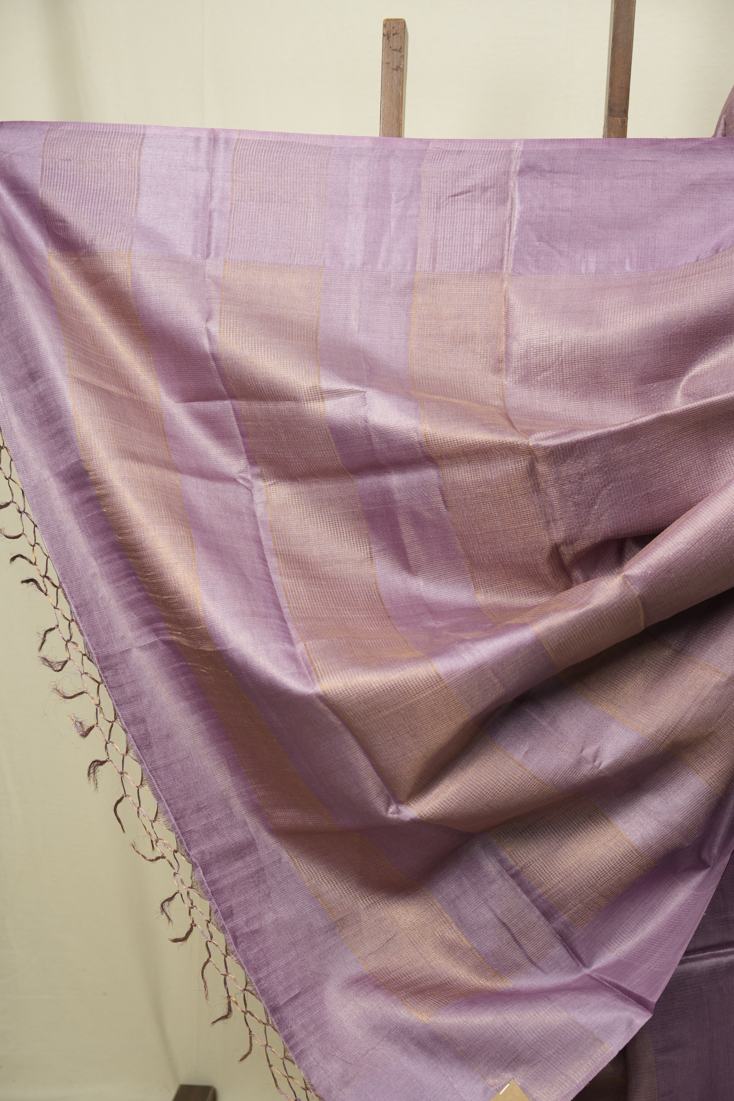 Lilac Tussar Silk Saree - SRLTSS1933