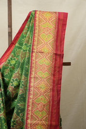 Green Rajkot Patola Silk Saree - SRGRPSS290