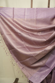 Lilac Tussar Silk Saree - SRLTSS1933