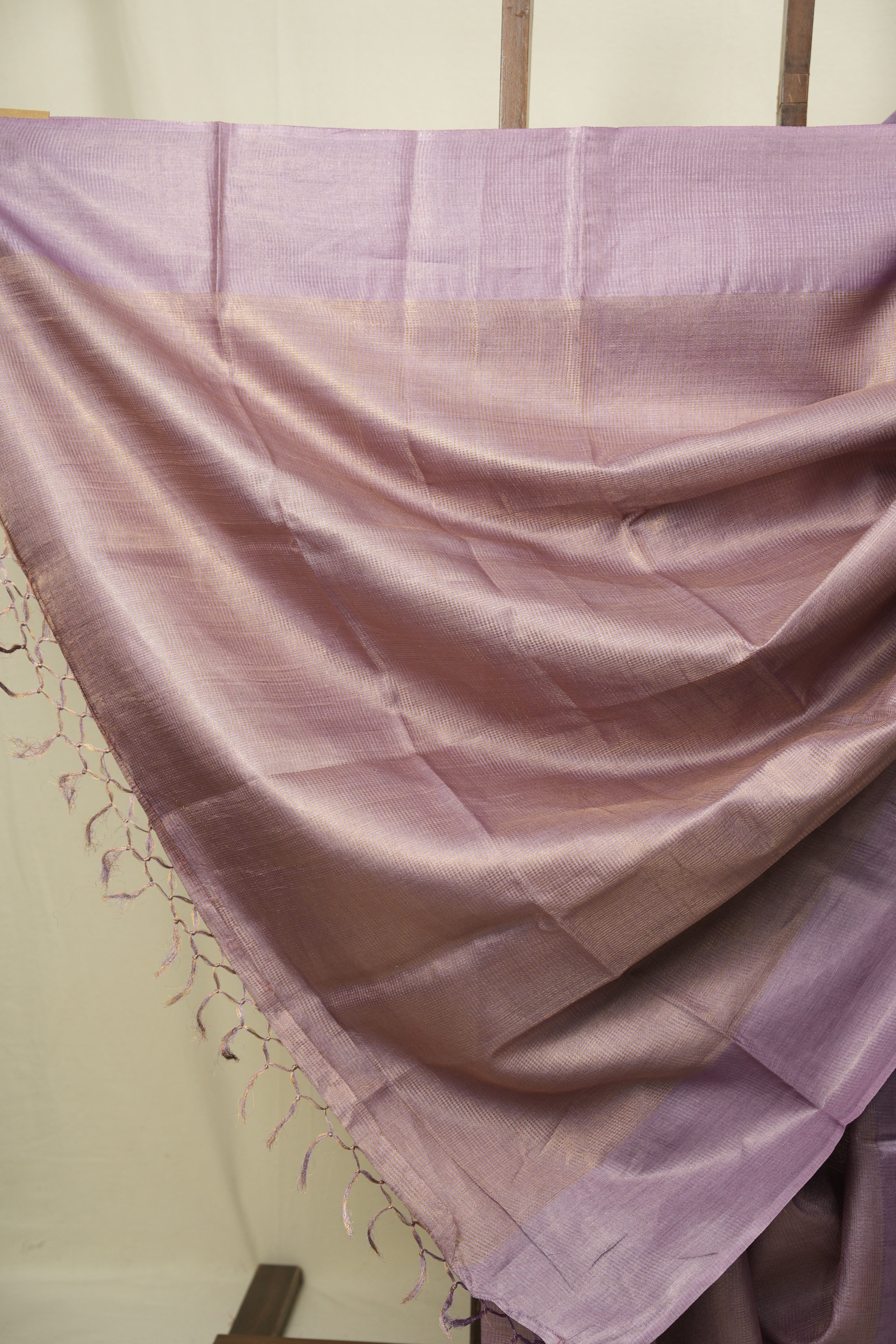 Lilac Tussar Silk Saree - SRLTSS1933