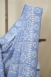 Deep Blue HBP Cotton Saree - SRSDBCS3360