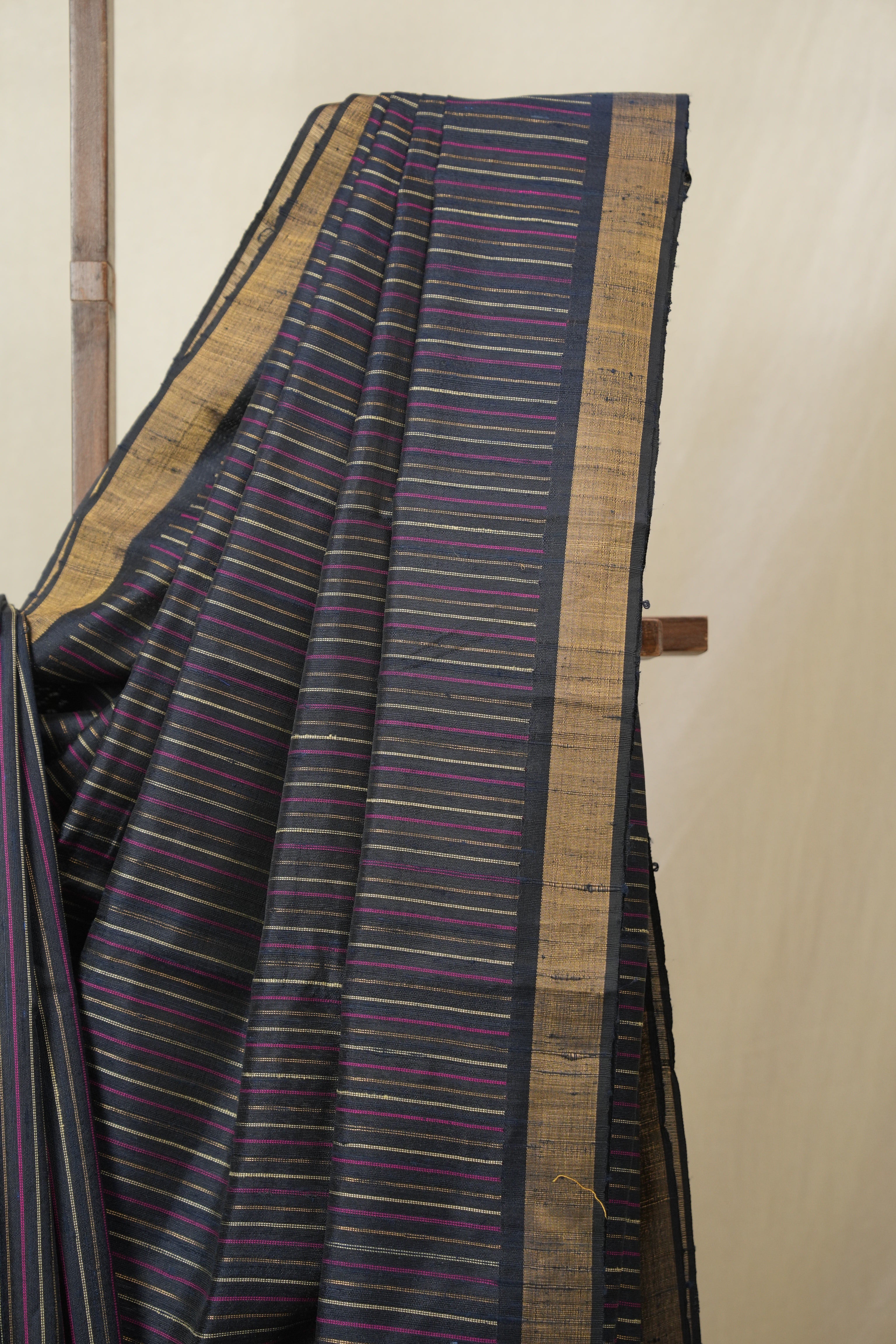 Blue Raw Silk Saree - SRBRSS990