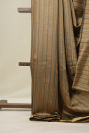 Brown Raw Silk Saree - SRBRSS991