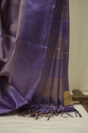 Lavender Tussar Silk Saree - SRLTSS1934