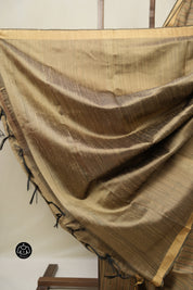 Brown Raw Silk Saree - SRBRSS991