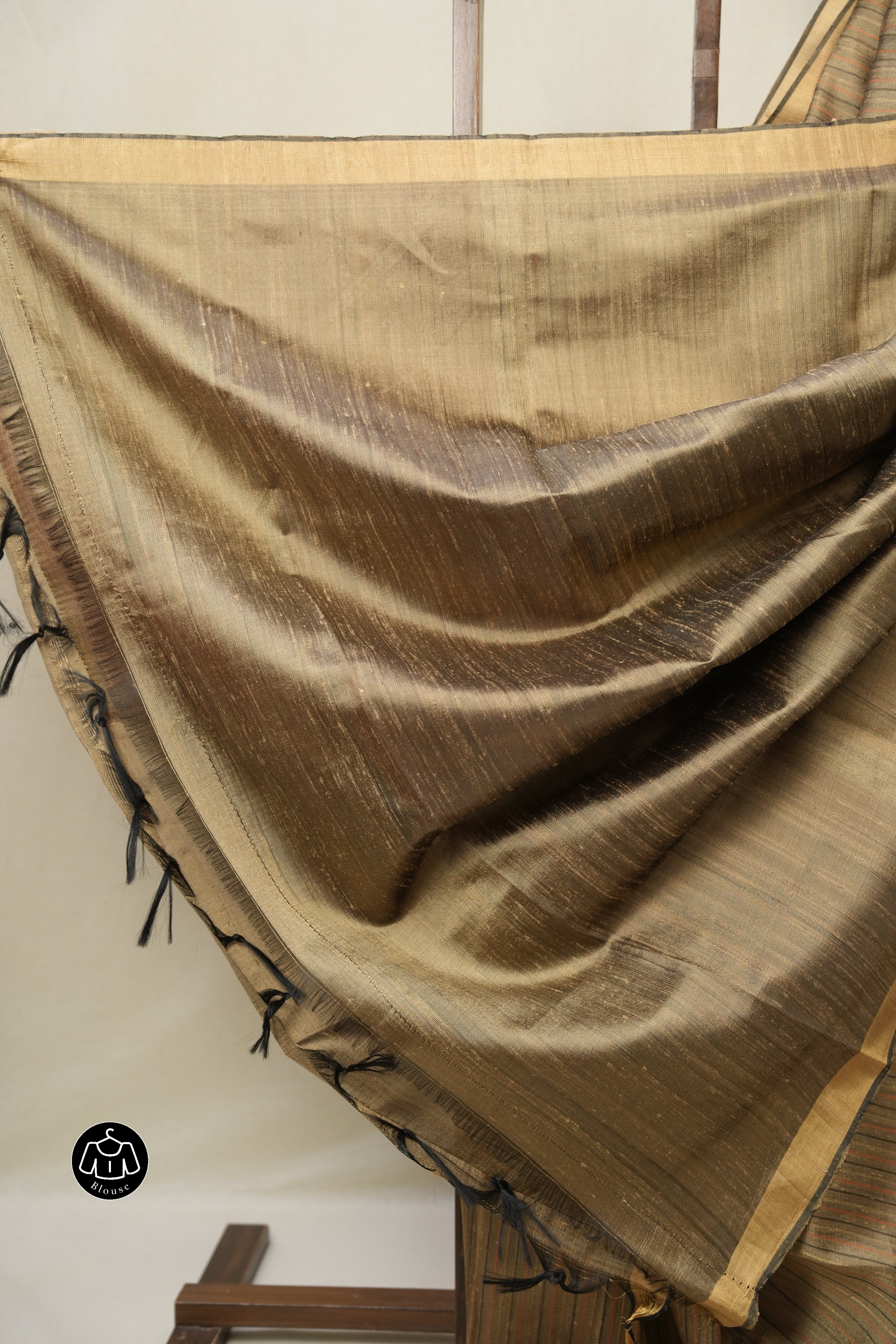 Brown Raw Silk Saree - SRBRSS991