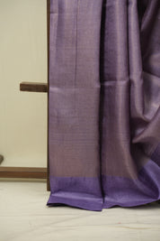 Lavender Tussar Silk Saree - SRLTSS1934