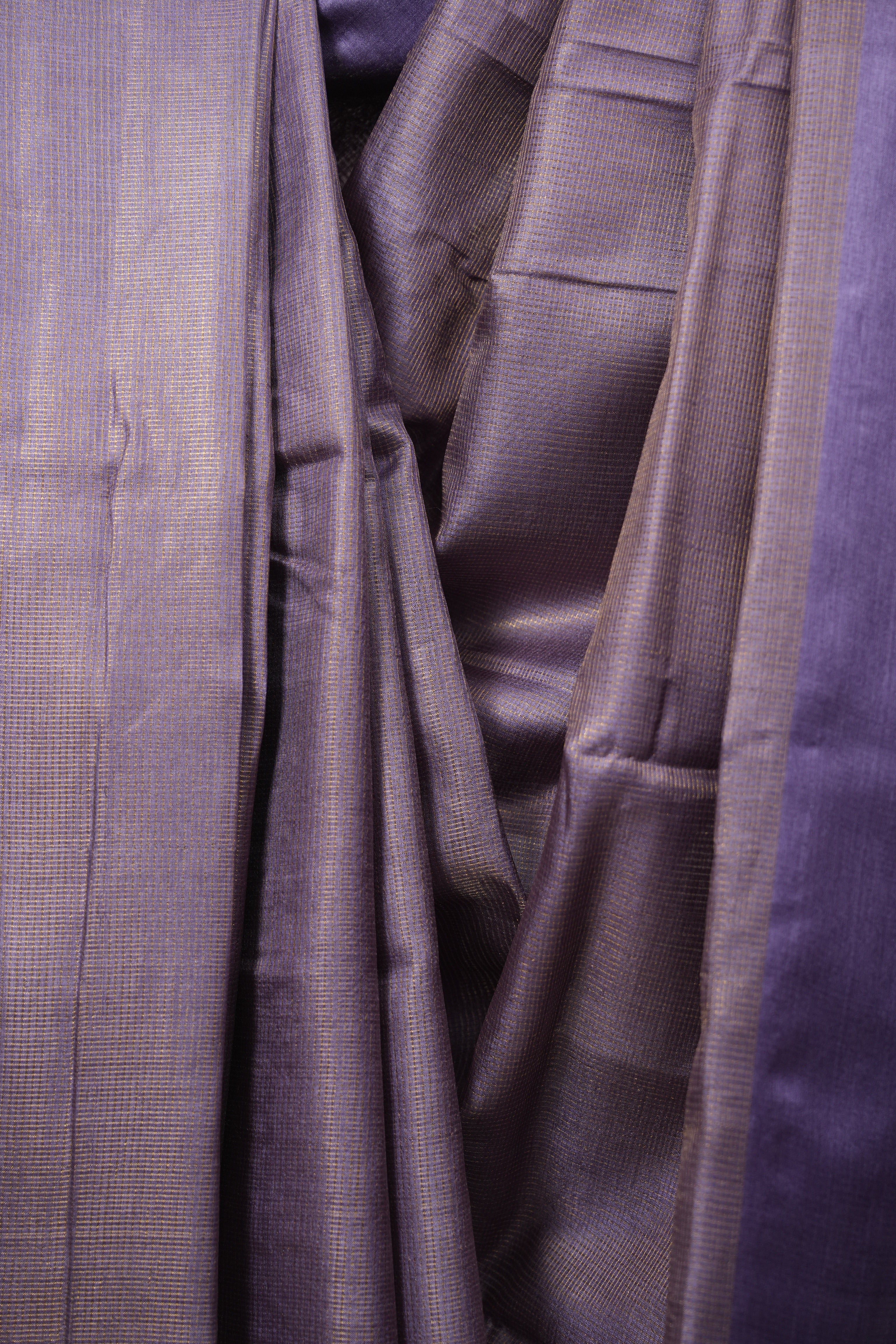 Lavender Tussar Silk Saree - SRLTSS1934