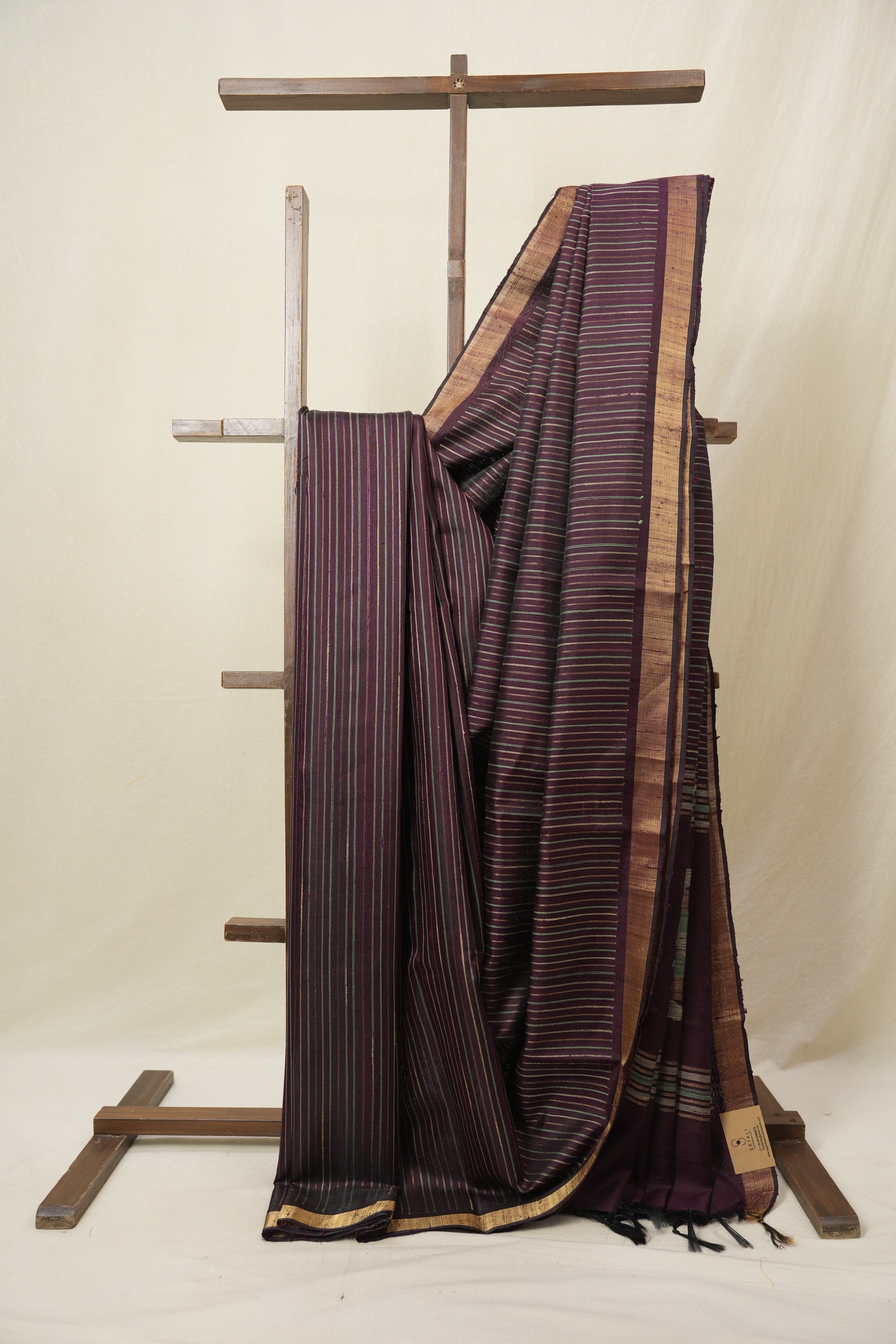 Purple Raw Silk Saree - SRPRSS992