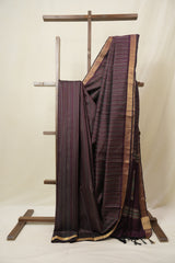 Purple Raw Silk Saree - SRPRSS992