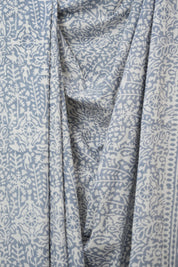 Light Blue HBP Cotton Saree - SRLBCS3356
