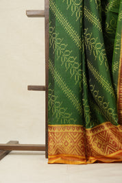 Green Rajkot Patola Silk Saree - SRGRPSS252