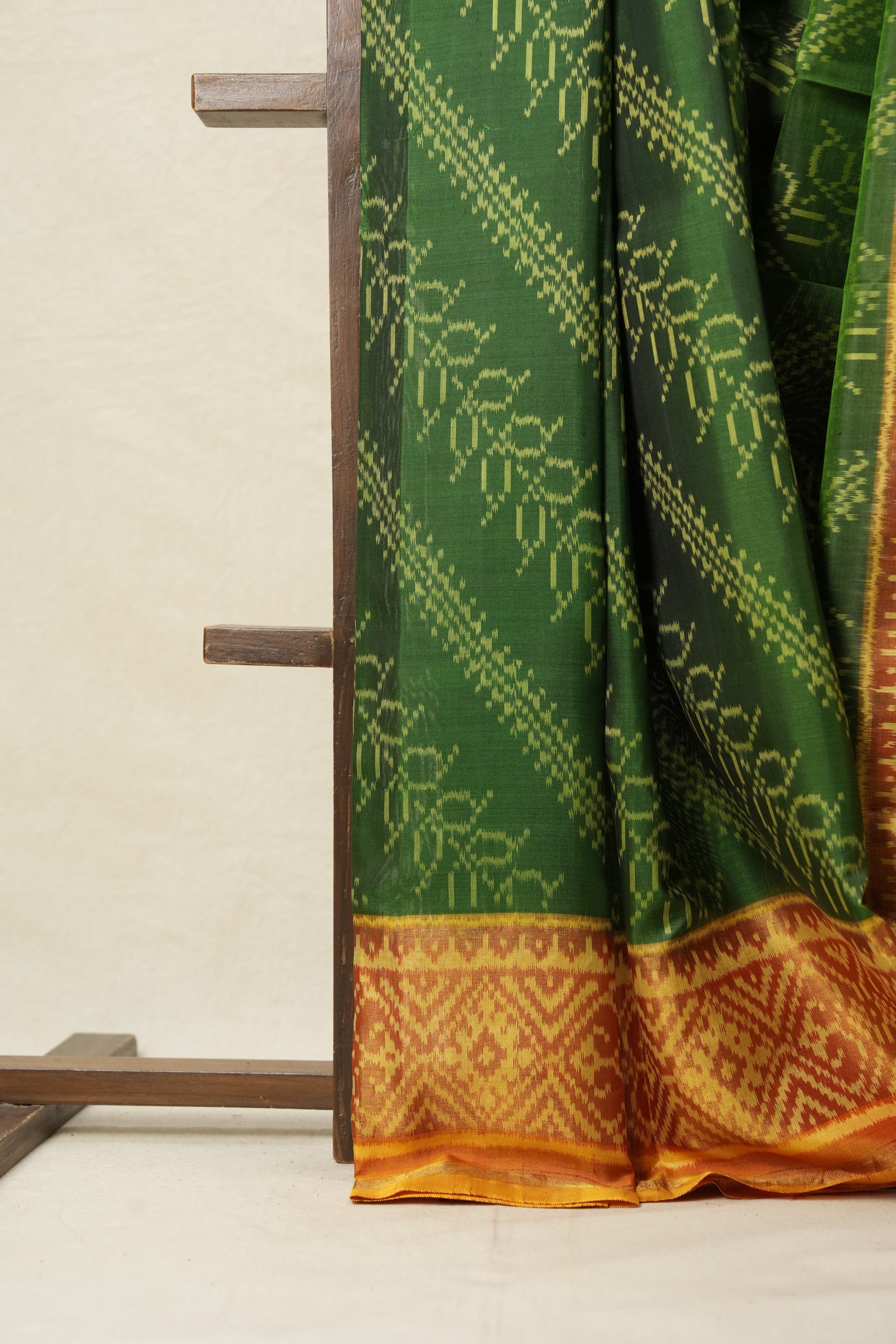 Green Rajkot Patola Silk Saree - SRGRPSS252