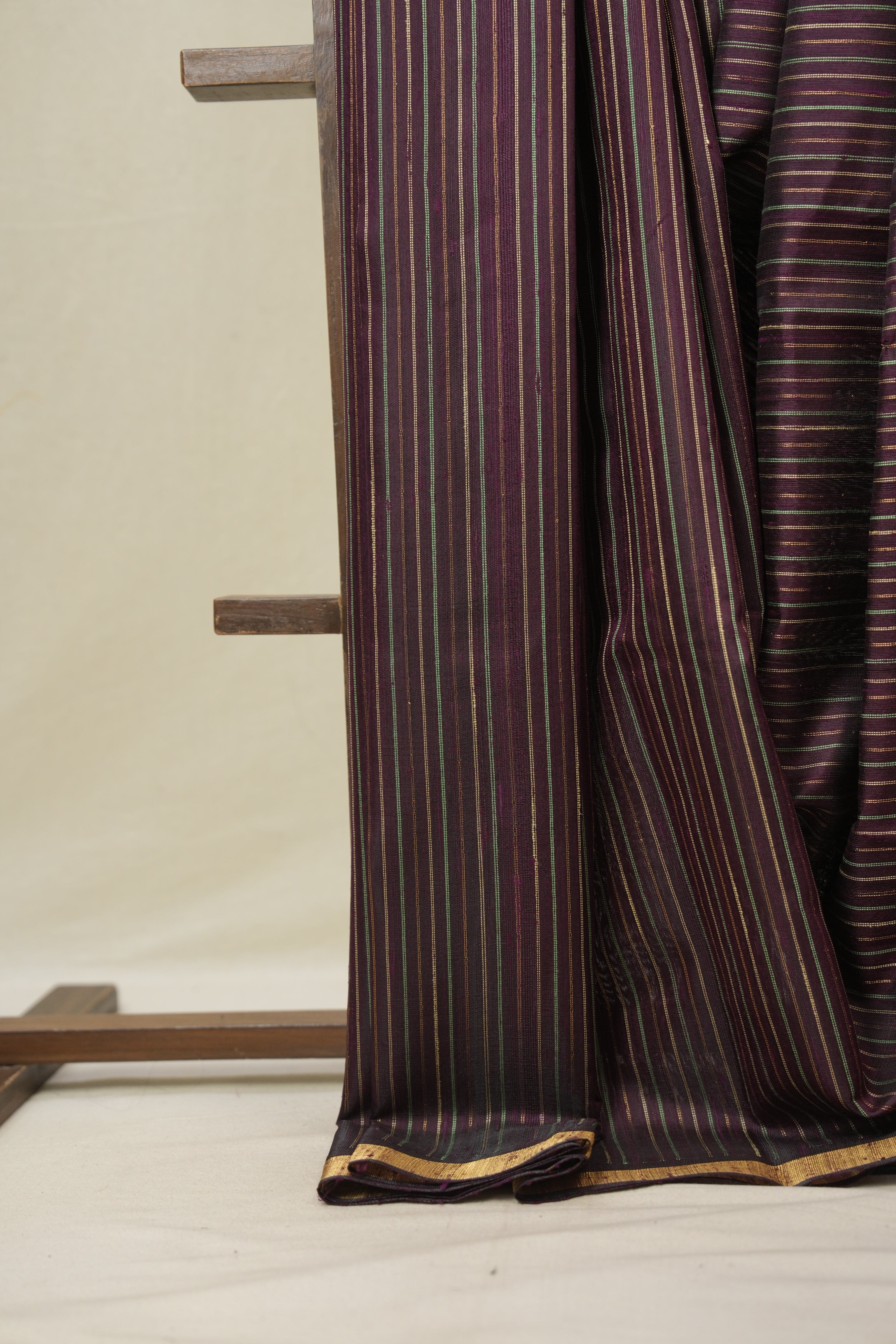 Purple Raw Silk Saree - SRPRSS992