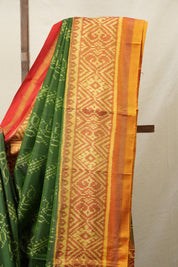 Green Rajkot Patola Silk Saree - SRGRPSS252