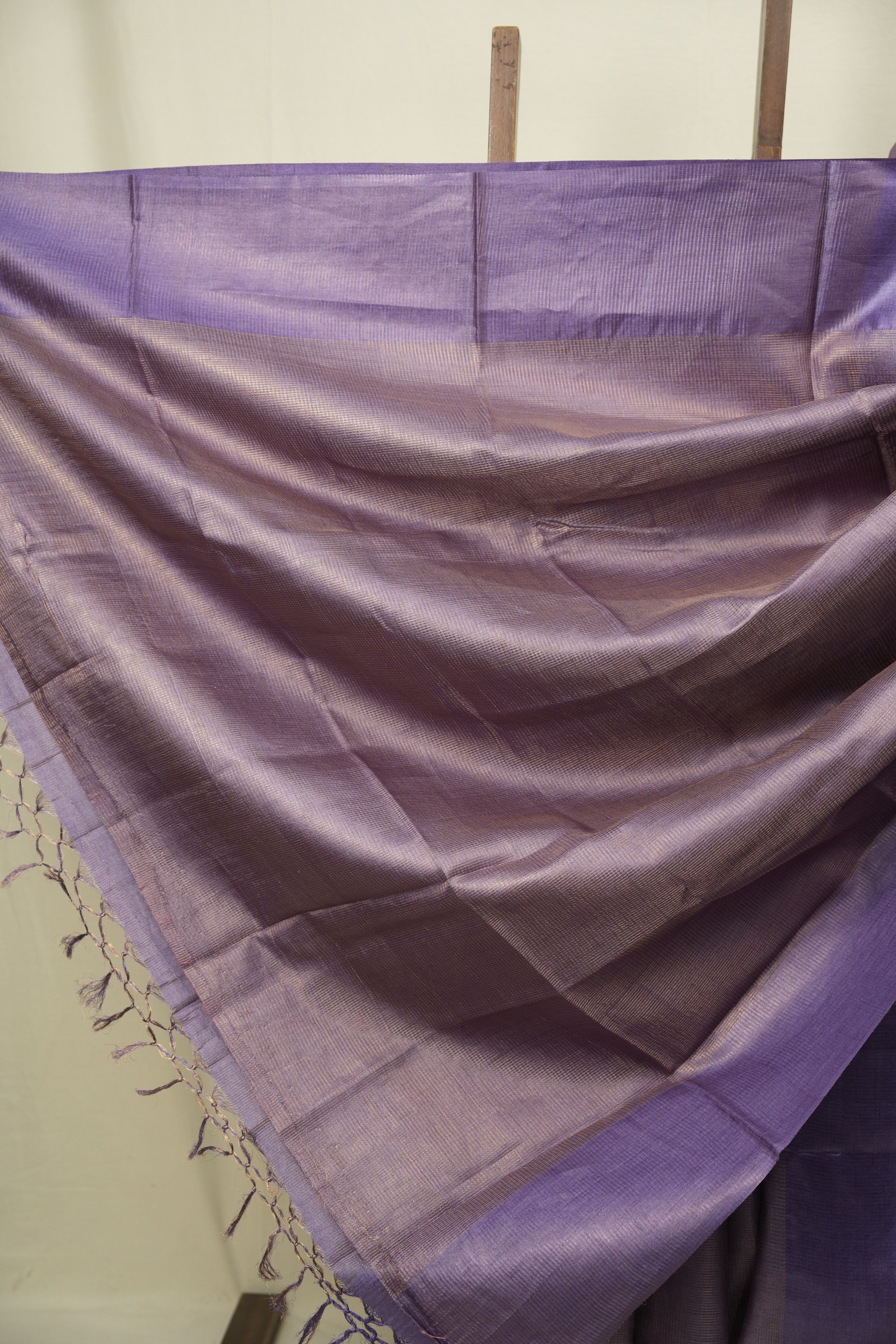 Lavender Tussar Silk Saree - SRLTSS1934