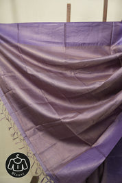 Lavender Tussar Silk Saree - SRLTSS1934