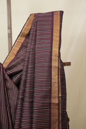 Purple Raw Silk Saree - SRPRSS992