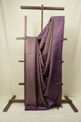 Purple Tussar Silk Saree - SRPTSS1935