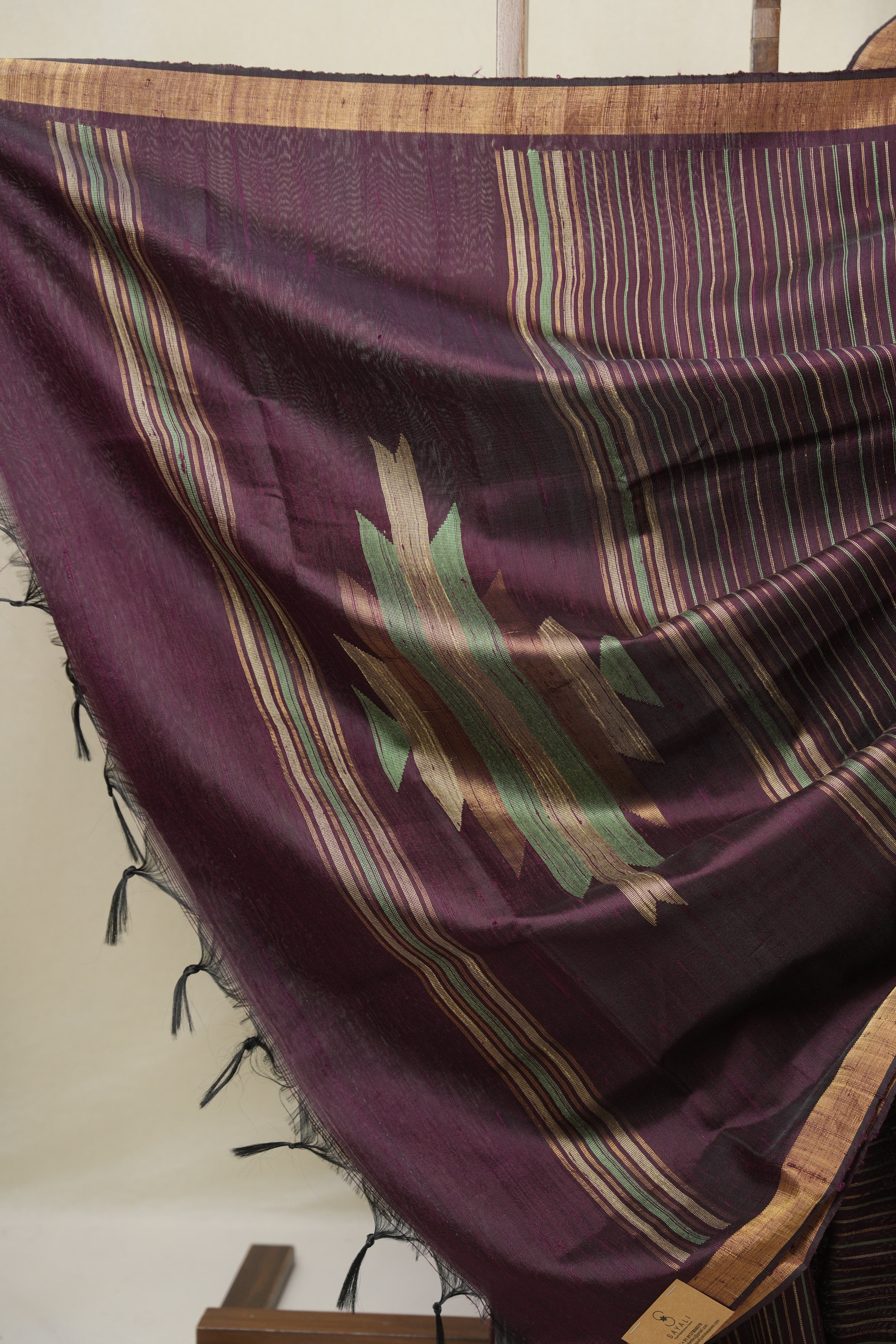 Purple Raw Silk Saree - SRPRSS992