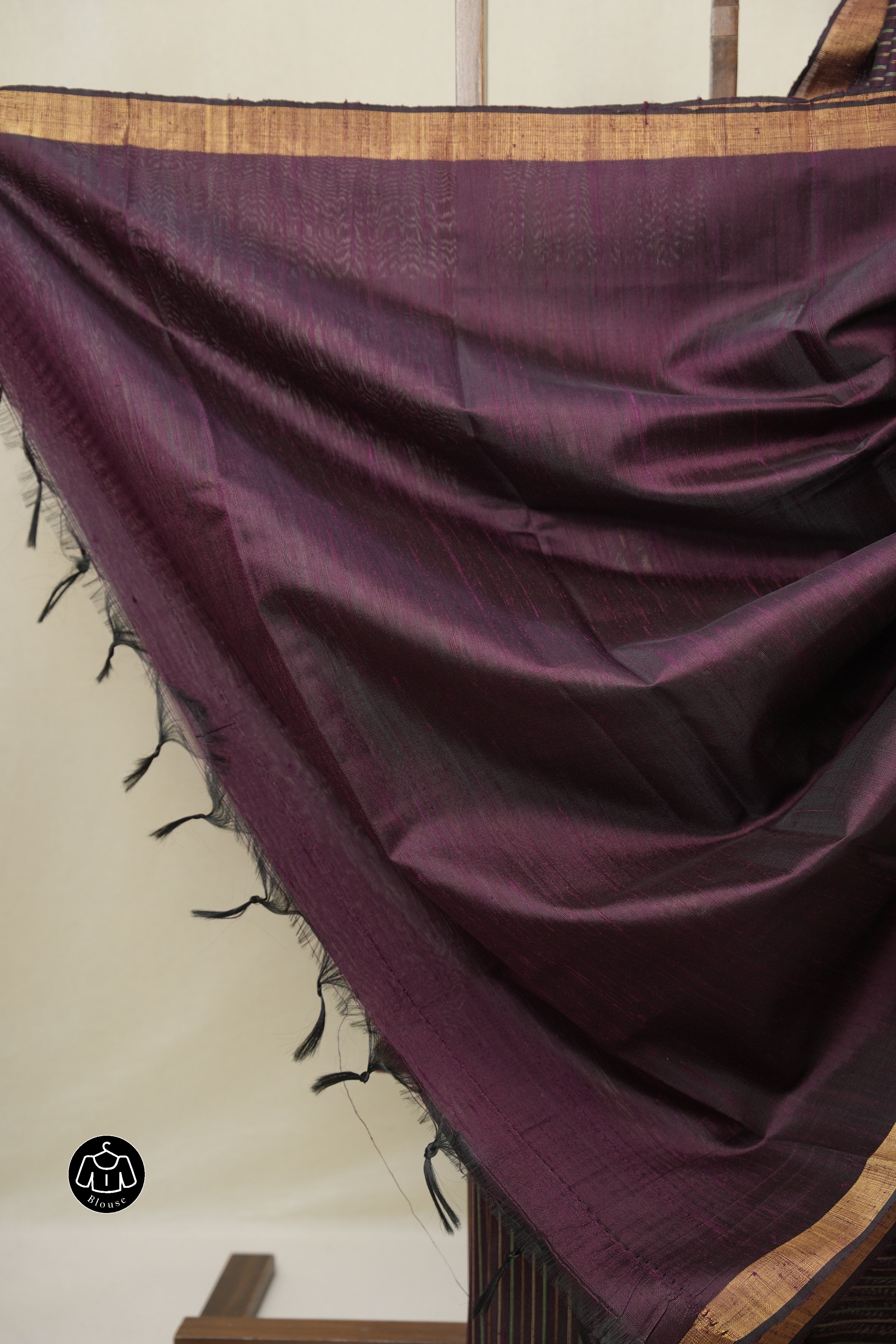 Purple Raw Silk Saree - SRPRSS992