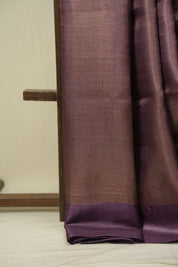 Purple Tussar Silk Saree - SRPTSS1935