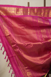 Tinted Blue Gadwal Silk Saree - SRTBGSS612