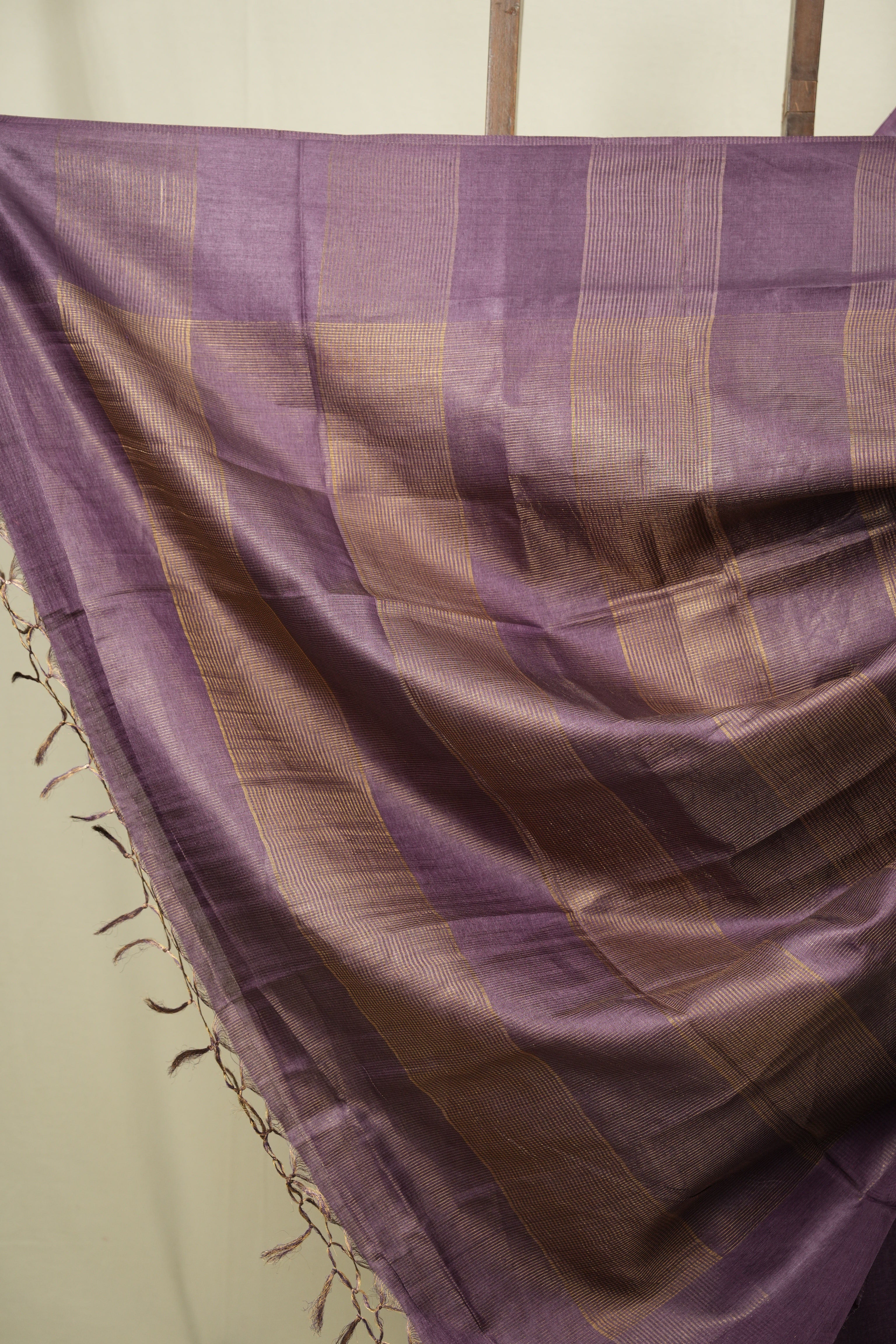 Purple Tussar Silk Saree - SRPTSS1935