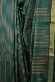 Green Raw Silk Saree - SRGRSS993
