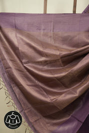 Purple Tussar Silk Saree - SRPTSS1935