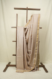 Mauve Tussar Silk Saree - SRMTSS1936
