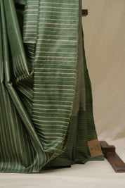 Green Tussar Silk Saree - SRGTSS1817