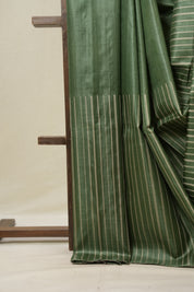 Green Tussar Silk Saree - SRGTSS1817