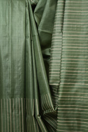 Green Tussar Silk Saree - SRGTSS1817